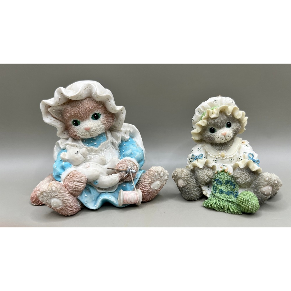 Enesco Calico Kittens Figurines Priscilla Hillman You Make It All Better Set 2